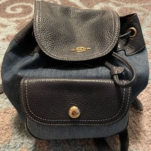 Coach backpack purse